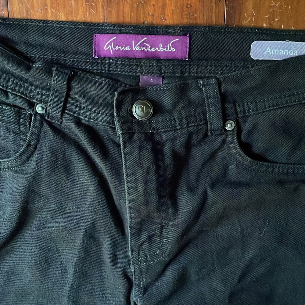 Gloria Vanderbilt Black Jeans